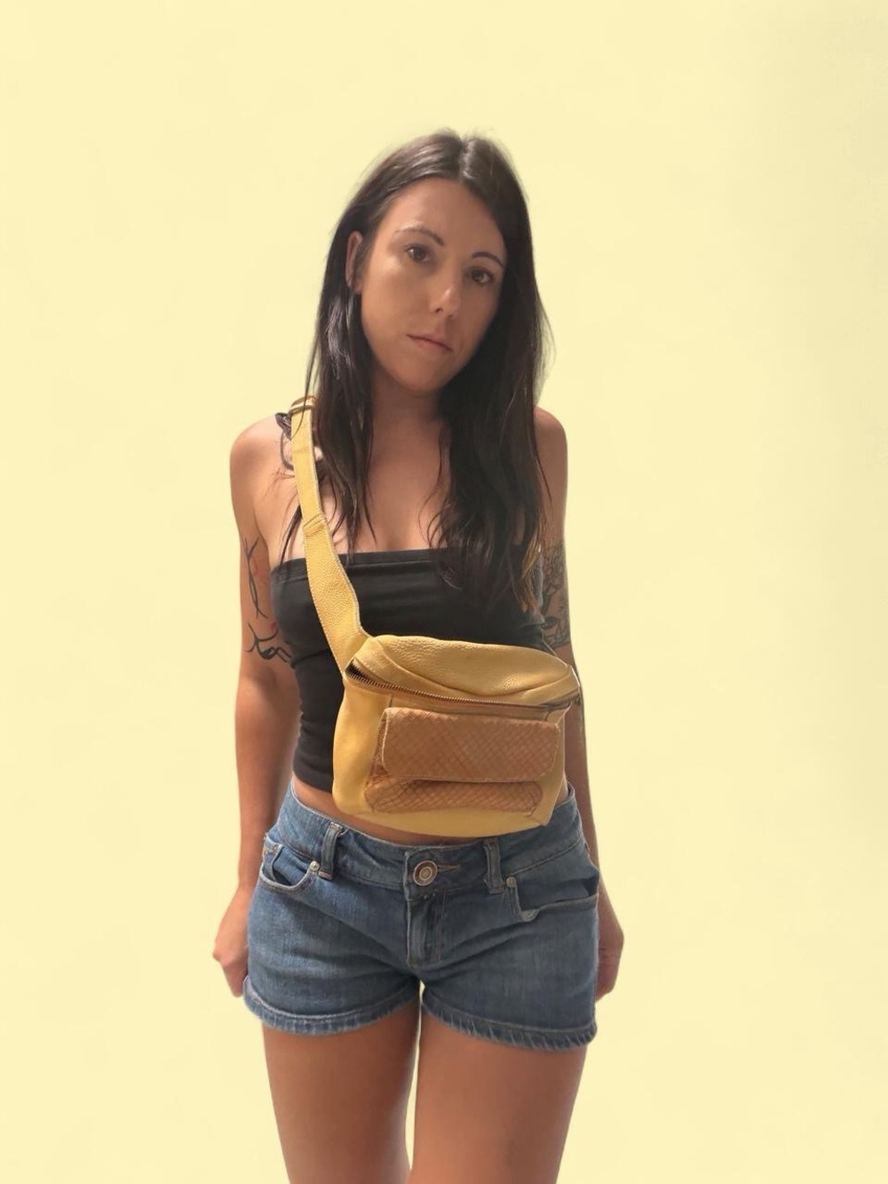 Free people leather bag/fanny